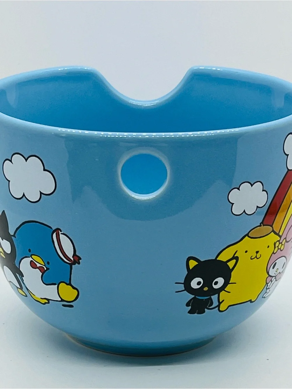 Sanrio Hello Kitty & Friends Ceramic Ramen Bowl With Matching Wooden Chopsticks